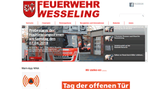 Desktop Screenshot of feuerwehr-wesseling.de